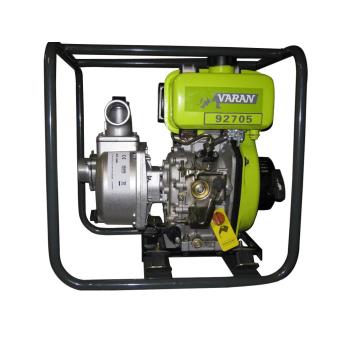 Bomba de Motor Varan Motors Motorpump Diesel 3,8Hp 366L / Min Inicial De Mão Conexão De Mangueira De 2 '' Cinzento