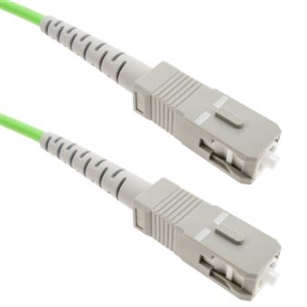 Cabo de Fibra Ótica BeMatik OM5 Multimodo Simplex 50µm/125µm SC/PC para SC/PC 100Gb de 20 m - 1