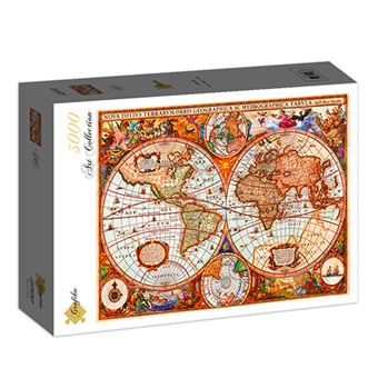 Puzzle GRAFIKA P-02988 World's Map | 3000 Peças - 1
