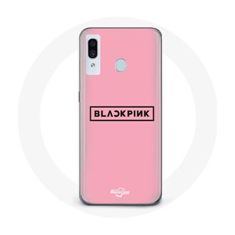Capa Maniacase para Samsung Galaxy A20E Pretorosa Groupe de K-Pop Logotipo Fundo Rosa - 1