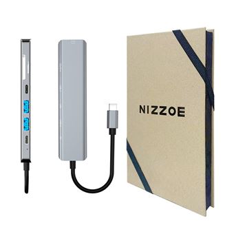 Adaptador Hub 7 em 1 Nizzoe Type C para HDMI USB-C SD MicroSD PD - 1