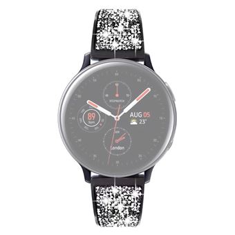 Pulseira de Aço Inoxidável Glitter 20 mm Preto Magunivers para Samsung Galaxy Watch 42mm 46mm - 1
