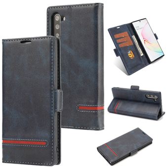 Capa Magunivers PU Emenda com Apoio Azul para Samsung Galaxy Note 10/Note 10 5G