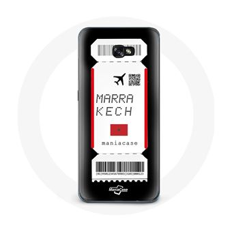 Capa Maniacase para Samsung Galaxy A8 2016 Bilhete de Avião Marrakech Marrocos - 1