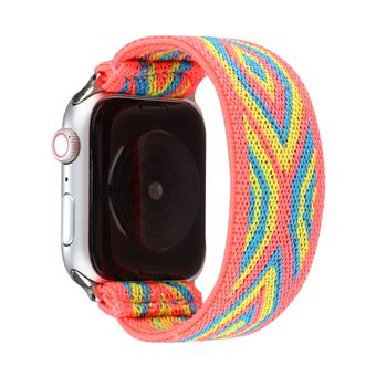 Bracelete de Nylon HSMY Extensível Trançado para Apple Watch Series 6/ SE/ 5/ 4 | 40 mm - Multicolor 23 - 1