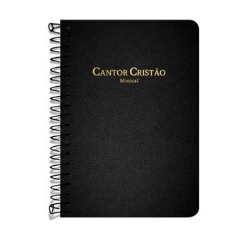 Cantor Cristão Grande Com Música Espiral - Preto - 1