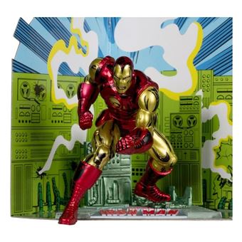 Figura Iron Man Clásico Marvel Estatua Diorama | 18 cm - 1