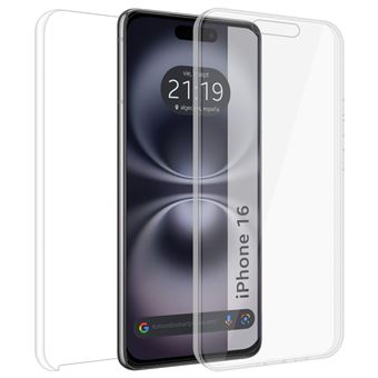 Capa Dupla TUMUNDOSMARTPHONE Transparente PC + TPU Corpo Inteiro 360 para iPhone 16 (6.1) - 1