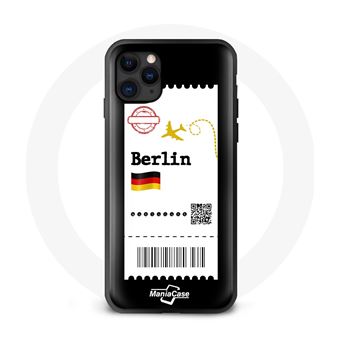 Capa Maniacase para Iphone 12 Mini Bilhete de Avião Berlim - 1