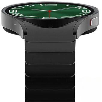 Bracelete titânio Aço inox Antiimpacto para Samsung Galaxy Watch 7 44mm | Preto - 1