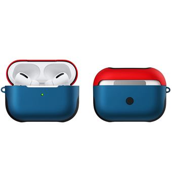Capa Magunivers | TPU superfície fosca vermelho/azul para Apple AirPods Pro - 1