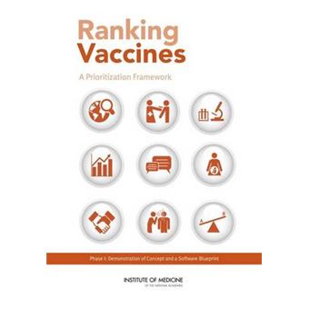 Ranking Vaccines - A Prioritization Framework: Phase I: Demonstration of Concept and a Software Blueprint - Paperback - 2012 - 1