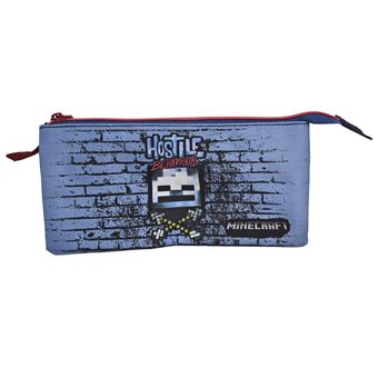 Estojo Triplo DAM Minecraft | Ganga azul - 1