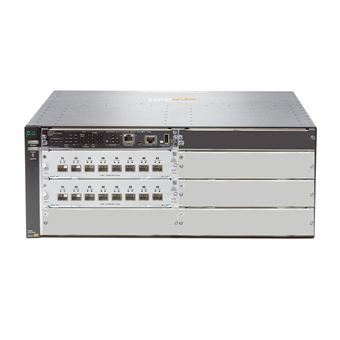 Switch de Rede HPE Aruba Networking 5406R 16-port SFP+ (No PSU) v3 zl2 Switch | Prateado - 1