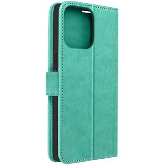 Capa Mandala Flor Avizar para iPhone 14 Pro Max com Carteira Verde - 1