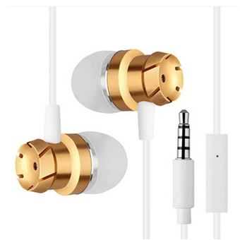 Auriculares Goeik com Fio - Gold - 1