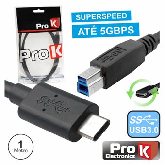Cabo Usb-C 3.0 Macho / Usb-B Macho Prok 1M - 1