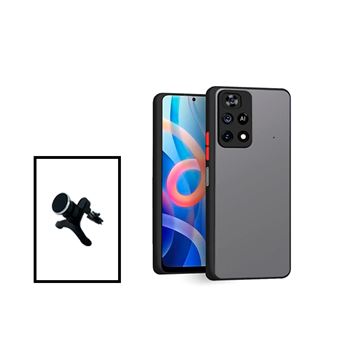 Kit Phonecare Capa Anti Choque Camera Protection + Suporte Magnético Reforçado de Carro para Xiaomi Poco M4 Pro - Preto - 1