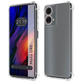Capa TUMUNDOSMARTPHONE de silicone transparente à prova de choque para Motorola Moto G85 5G - 1
