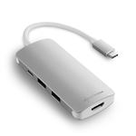 Sharkoon USB 3.0 Type C Multiport Adapter USB 3.0 (3.1 Gen 1) Type-C 5000 Mbit/s Prateado