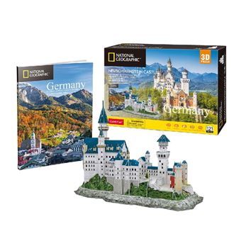 Puzzle 3D CubicFun Edifícios Neuschwanstein Castle | 121 Peças - 1