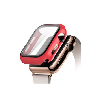 Capa de Proteção + Vidro G4M para Apple Watch Series SE - 40mm - Vermelho - 1