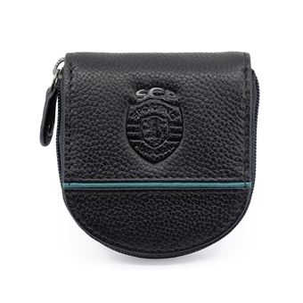 Porta-Moedas em Pele Sporting CP | Preto - 1