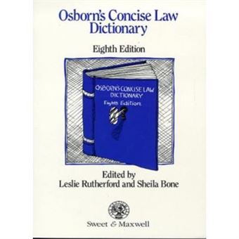 Osborn'S Concise Law Dictionary - [Version Originale] - 1