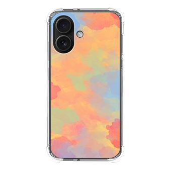 Capa de silicone TUMUNDOSMARTPHONE anti-choque para iPhone 16 (6.1) Desenho aquarela 08 - 1