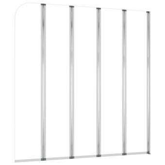 Cabine de Duche VidaXL 120x140 Vidro Temperado Transparente - 1