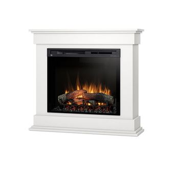 Lareira Elétrica Autónoma com Aquecimento de Piso LED OutInFire LENOX | 28" | Branco mate | 103 x 94 x 29 - 1