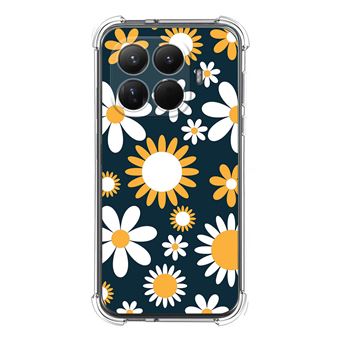 Capa Tumundosmartphone de silicone à prova de choque para Xiaomi 15T Pro 5G | design de flores e 08 desenhos - 1