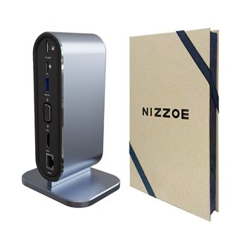 Adaptador Hub 12 em 1 Nizzoe Type C para VGA HDMI RJ45 USB3.0 USB-C 3.5mm - 1