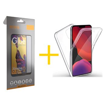 Conjunto Skyhe para iPhone 11 | 1 x Película de Vidro Full + Capa Dupla 360º - Transparente Clear - 1