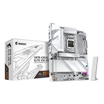 Motherboard GIGABYTE X870 AORUS ELITE X3D ICE | Branco - 1