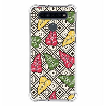 Capa Tumundosmartphone de silicone anti-choque para LG K41s design Flores 11 desenhos - 1