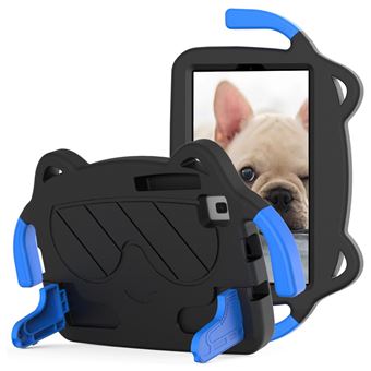 Capa de EVA design bonito dos desenhos animados, à prova de queda com muleta Magunivers para Samsung Galaxy Tab A7 Lite 8.7-inch - preto/azul - 1
