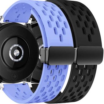 Pack Antiimpacto 2x Bracelete SnapFlow para Garmin Forerunner 165 Music | Lavanda e Preto - 1