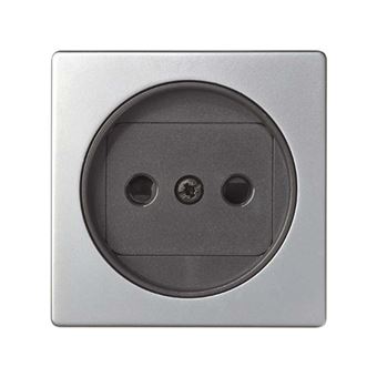Placa de Parede e Cobertura de Interruptor Simon 82040-33 | Alumínio - 1