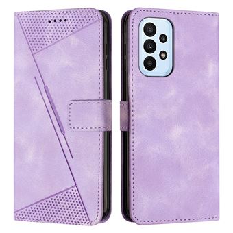 Capa FOXDOCK para Samsung Galaxy A73 5G | Pele | Flip | 3 Compartimentos para Cartões | Roxo - 1