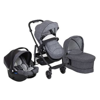 Carrinho de Bebé Graco Evo Trio | Cinzento - 1