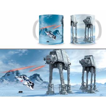 Caneca SD Toys Battle Of Hoth Branco Star Wars - 1