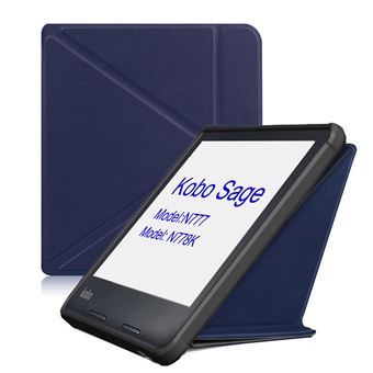 Capa CO-Phénix para Kobo Sage 8” Modelo:N777/N778K com suporte e Sleep/Wake automático | Azul escuro - 1