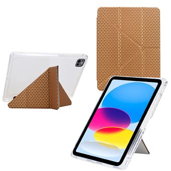 Capa ZURSANA para iPad Pro de 11 " (2025 M5/2024 M4) 6ª/5ª geração | TPU Macio | Suporte Vertical | Transparente/Dourado - 1