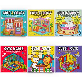 Coleção Coloring Book For Adults - Kit Com 6 Livros De Colorir - 1