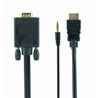 Adaptador de Cabo de Vídeo Gembird A-HDMI-VGA-03-6 | Preto - 1