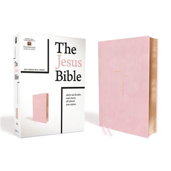 The Jesus Bible Niv Edition Leathersoft Over Board Pink Comfort Print - 1