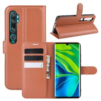 Capa Magunivers | PU + TPU Castanho para Xiaomi Mi Note 10/Mi Note 10 Pro/Mi CC9 Pro