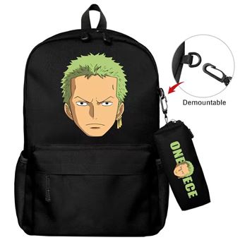 Mochila Escolar DreamWorks | One Piece | 2 Peças | Preto 1652 - 1