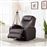 Cadeira Massagem Elétrica vidaXL Reclinável Couro Artificial Castanho_0